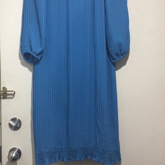 VINTAGE NU-MODE PLEATED MIDI DRESSES SIZE 11/12 - Picture 8 of 11